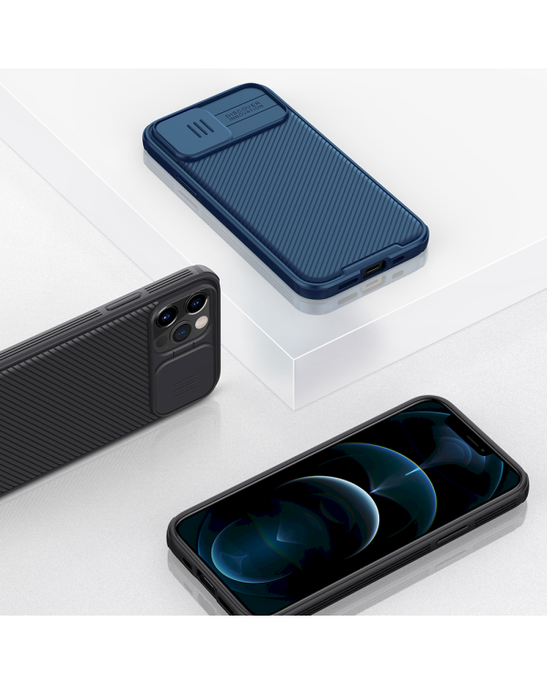 Nillkin CamShield Pro Magnetic Hard Case for iPhone 12/12 Pro 6.1 Blue