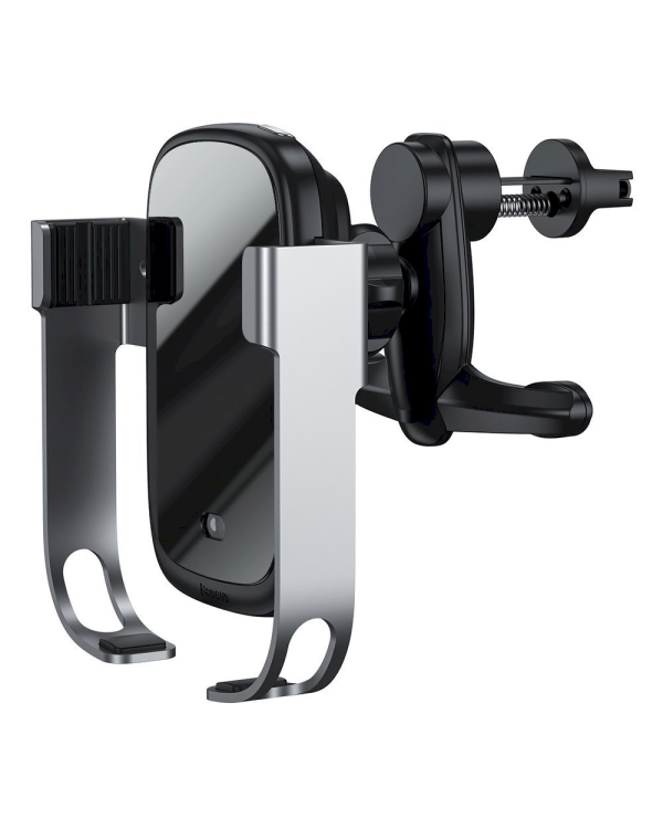 Baseus inAuto WXHW01-B01 Держатель для устройств 10W / QI / 2A /  Sensor Серебряный