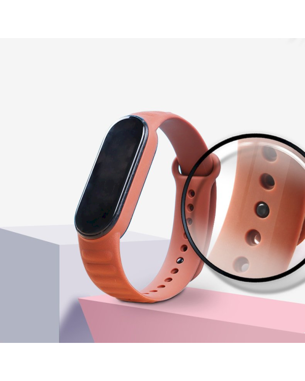 Fusion wave ремешок для часов Xiaomi Mi Band 5 / Mi Band 6 коричневый