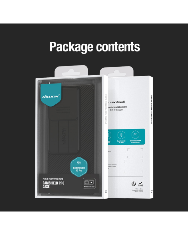 Nillkin CamShield Hard Case for Xiaomi Redmi Note 13 5G Black
