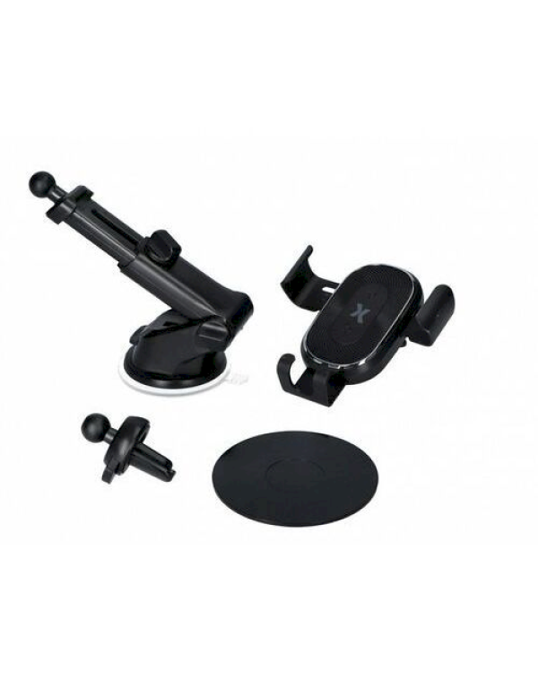 MaxCom Универсальный Держатель C Беспроводной Зарядкой Черный