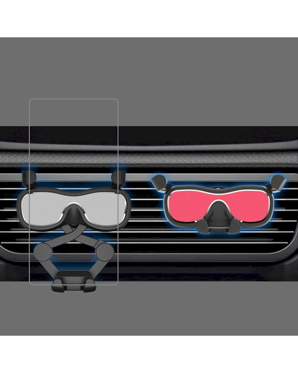 Gravity smartphone car holder for air vent with air freshener silver (YC06)