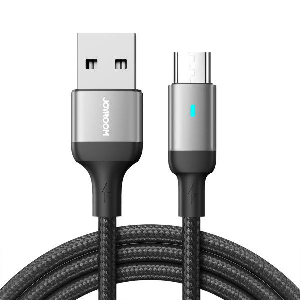 Joyroom USB кабель - micro USB 2.4A для быстрой зарядки и передачи данных 1.2 м черный (S-UM018A10)
