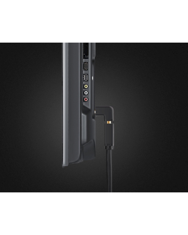 Fusion Универсальный Адаптер HDMI -> HDMI (90 down) Черный
