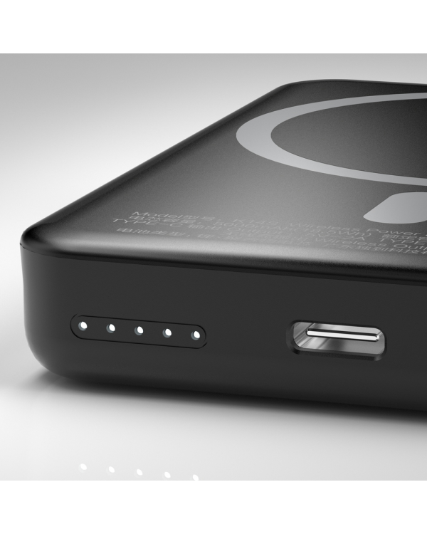 Dudao wireless magsafe power bank 5000mAh black (K14S)