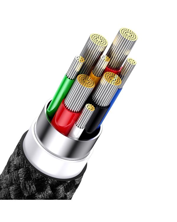 Baseus Flash Series II USB Type C | USB Type A cable - USB Type C | Lightning | micro USB 100 W 1.5 m black (CASS030201)