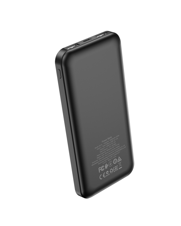 Borofone Power Bank 10000mAh BJ14 Freeway - 2xUSB - черный
