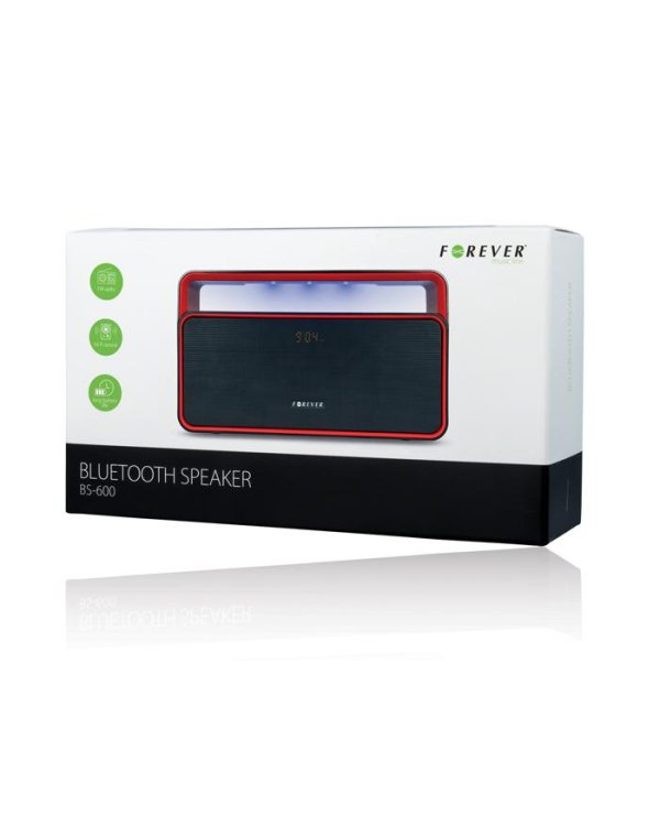 Forever BS-600 Bluetooth 4.1 Беспроводная колонка с FM / microSD / AUX / USB Красная