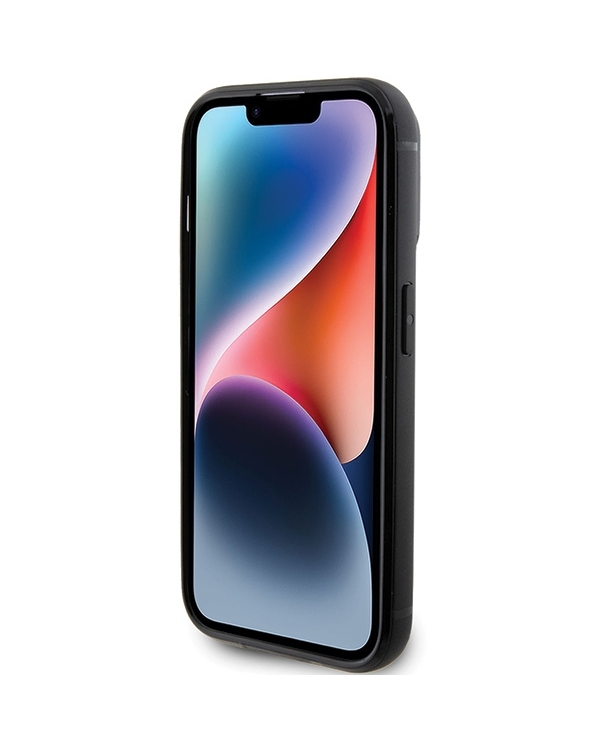 Karl Lagerfeld KLHCP15LHDSPLK iPhone 15  Pro 6.1" czarny|black hardcase Rhinestone Logo Metal Plate