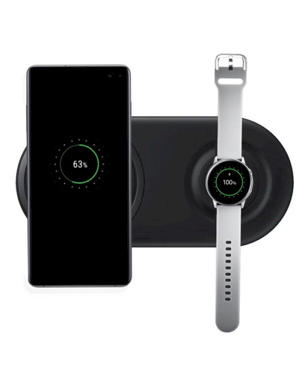 Samsung EP-P5200TBEGWW 2 in 1 Быстрая Беспроводная Зарядка 9V / 2A / 12W / + USB-C Кабель / Черная