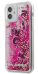 Karl Lagerfeld KLHCP12SROPI Liquid Glitter Charms Cover Чехол для Apple iPhone 12 Mini розовый