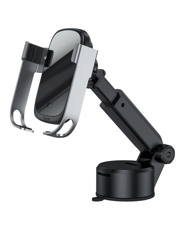 Baseus inAuto WXHW01-B01 Держатель для устройств 10W / QI / 2A /  Sensor Серебряный