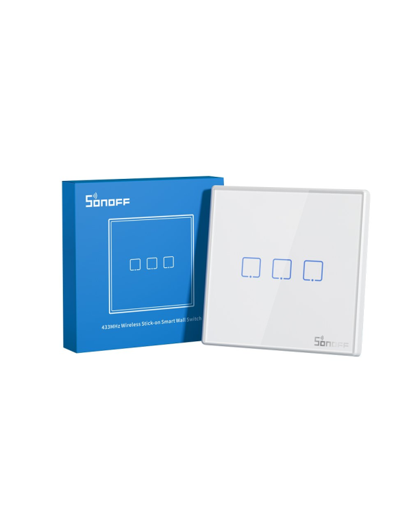 Sonoff беспроводной 433MHz умный настенный выключатель T2EU2C-RF (2-канальный)