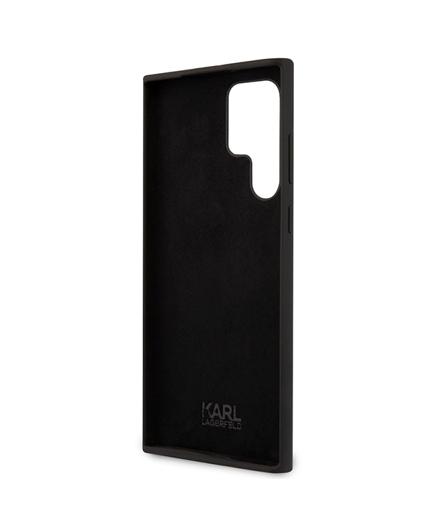 Karl Lagerfeld KLHCS23LSNIKBCK S23 Ultra S918 hardcase czarny|black Silicone Ikonik