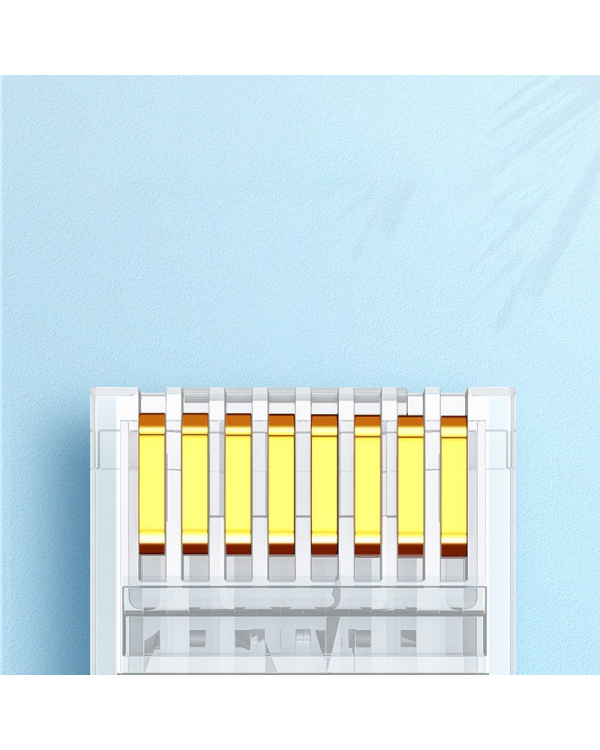 Ugreen 10x разъем соединительный конец RJ45 8P8C Cat 6 прозрачный (50961)