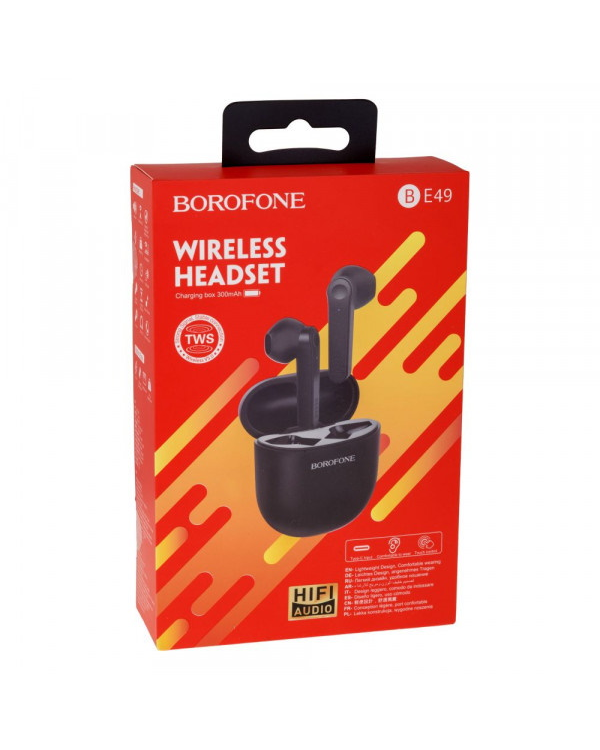 Беспроводные наушники Borofone BE49 TWS черный