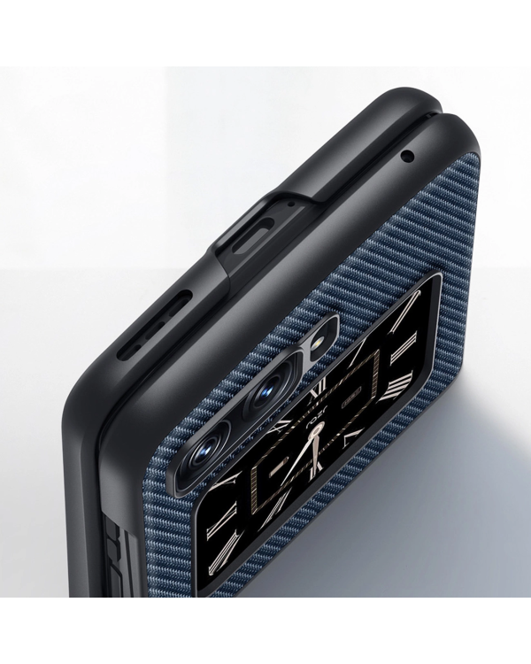 Dux Ducis Fino case for Motorola Razr 2022 cover with silicone frame black