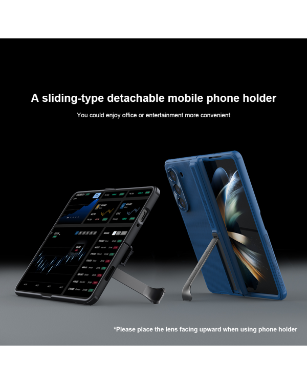 Nillkin Super Frosted FOLD Stand Back Cover for Samsung Galaxy Z Fold 5 Blue
