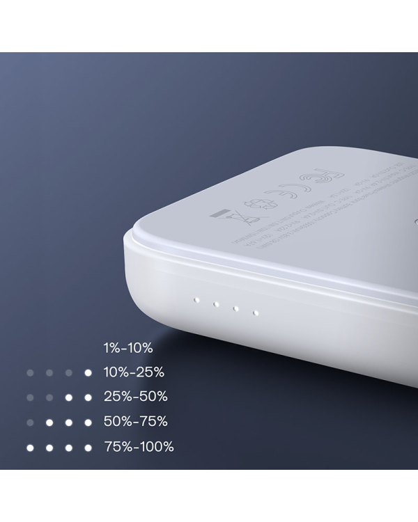 Joyroom power bank 10000mAh 20W Power Delivery Quick Charge magnetyczna wireless Qi charger 15W for iPhone MagSafe compatible black (JR-W020 black)