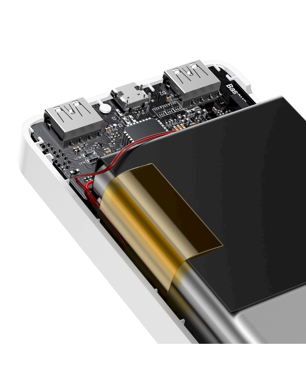 Повербанк Baseus PPDML-J02 Bipow 20000mAh 20W / 2x USB / USB Type C / micro USB / белый