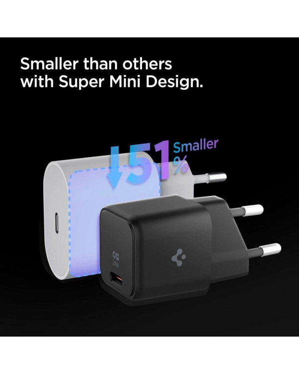 Spigen ArcStation PE2103 UBS-C PD 27W wall charger - black