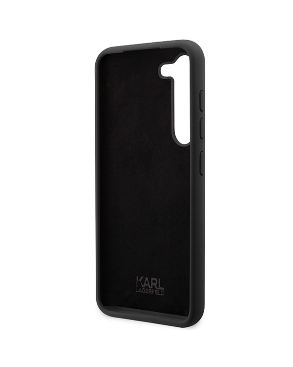 Karl Lagerfeld KLHCS23SSNIKBCK S23 S911 hardcase czarny|black Silicone Ikonik