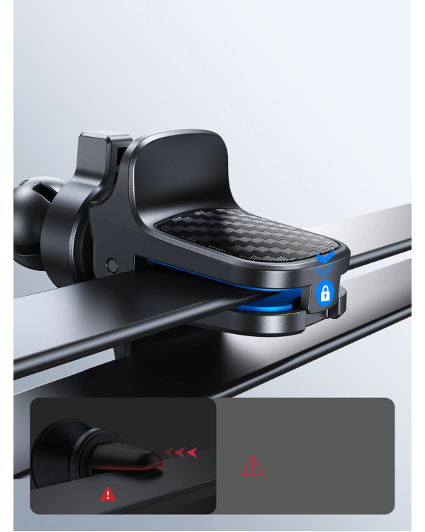 Joyroom автомобильный держатель телефона для вентиляционного отверстия черный (JR-ZS377)