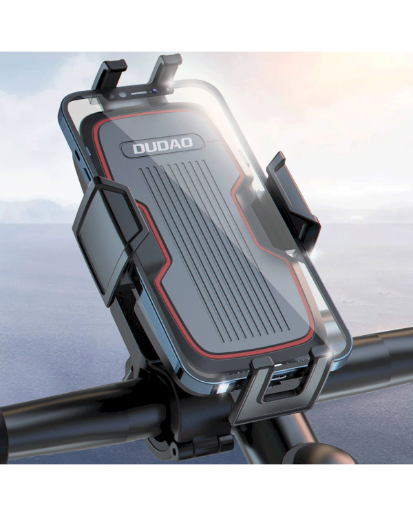 Dudao bike phone holder on the handlebar black (F7PRO)