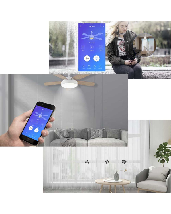 Интеллектуальный контроллер Wi-Fi Sonoff iFan04-H