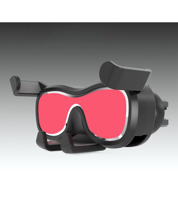 Gravity smartphone car holder for air vent with air freshener silver (YC06)