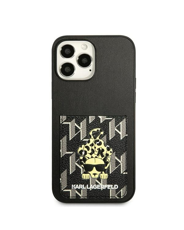 Karl Lagerfeld KLHCP13XCANCNK iPhone 13 Pro Max 6,7" hardcase czarny|black Karlimals Cardslot