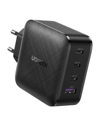 Ugreen fast charger PPS 65W USB / 3x USB Type C QC 3.0 Power Delivery SCP FCP AFC (gallium nitride) сетевое зарядное устройство черное