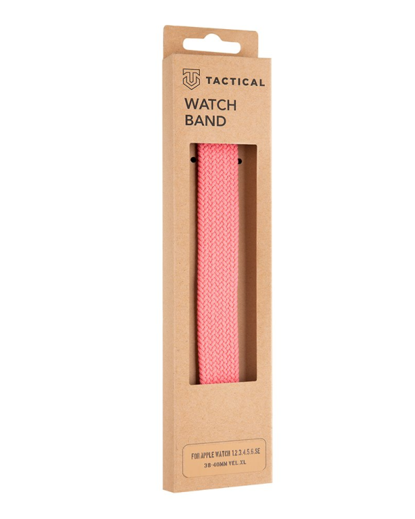 Tactical 767 Braided String Band for Watch 1/2/3/4/5/6/7/SE 38/40/41mm size XL Pink