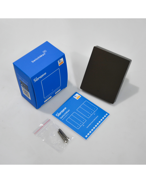 Sonoff умный 1-канальный Wi-Fi настенный выключатель черный (M5-1C-80)