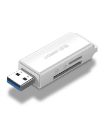 UGREEN CM104 SD/microSD USB 3.0 memory card reader (white)