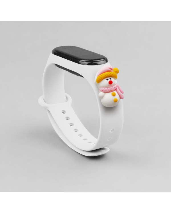 Fusion Xmas Snowman 2 ремешок для часов Xiaomi Mi Band 3 / 4 белый
