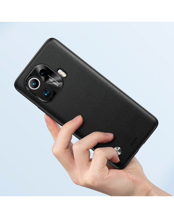 Baseus Alloy Leather Protective Case For Xiaomi Mi 11 pro (black)