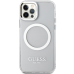 Guess GUHMP12MHTRMS iPhone 12|12 Pro 6.1" |Серебристый жесткий чехол Metal Outline Magsafe