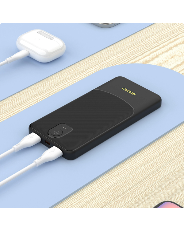Powerbank Dudao K10 10000mAh 2.4A 2 x USB-A - черный