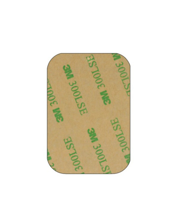 Metal plate for magnet holders - rectangular 35x45mm grey