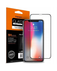 Закаленное стекло Spigen для iphone 11 черный