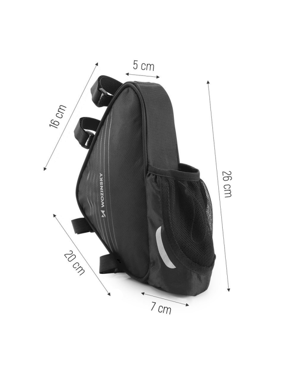 Wozinsky frame bottle bag black (WBB23BK)