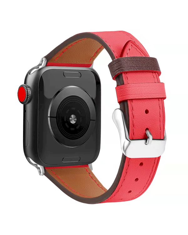 Кожаный ремешок Fusion для Apple Watch 42 / 44 мм красный