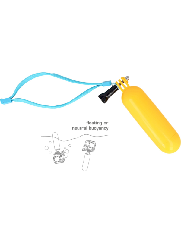 Fusion Держатель Поплавок для Go Pro / SJCam и других Спортивных камер Желтый