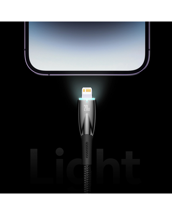 Baseus Glimmer Series Fast Charging Cable USB-A - USB-C 100W 480Mbps 2m black