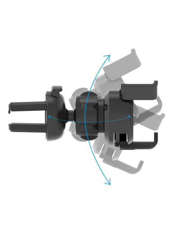 Gravity smartphone car holder for air vent with air freshener silver (YC06)