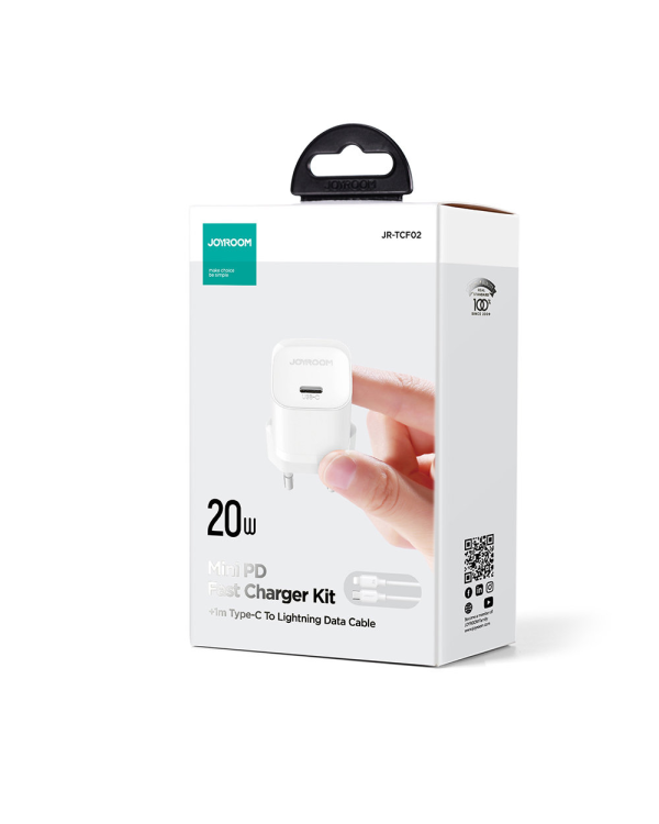 Mini charger USB C 20W PD Joyroom JR-TCF02 - White