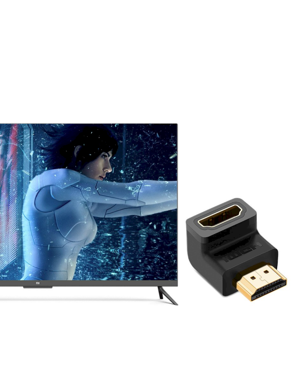 Fusion Универсальный Адаптер HDMI -> HDMI (90 up) Черный