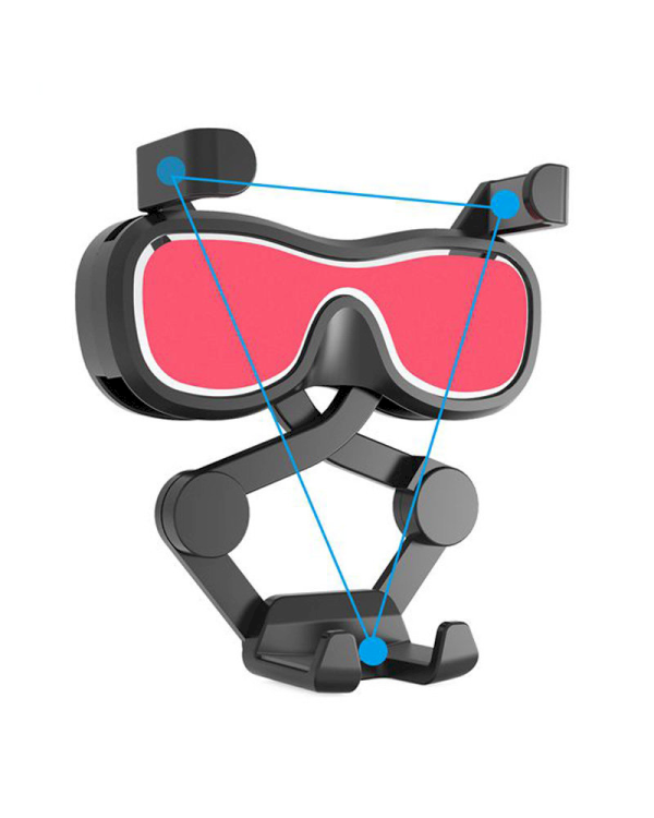 Gravity smartphone car holder for air vent with air freshener silver (YC06)