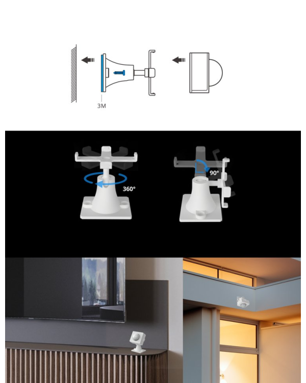 Самоклеящийся держатель Sonoff stand для датчика движения ZigBee